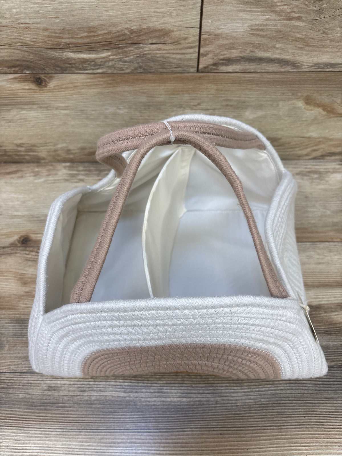 Blissful Diary Woven Cotton Rope Diaper Caddy, Earthy Rainbow
