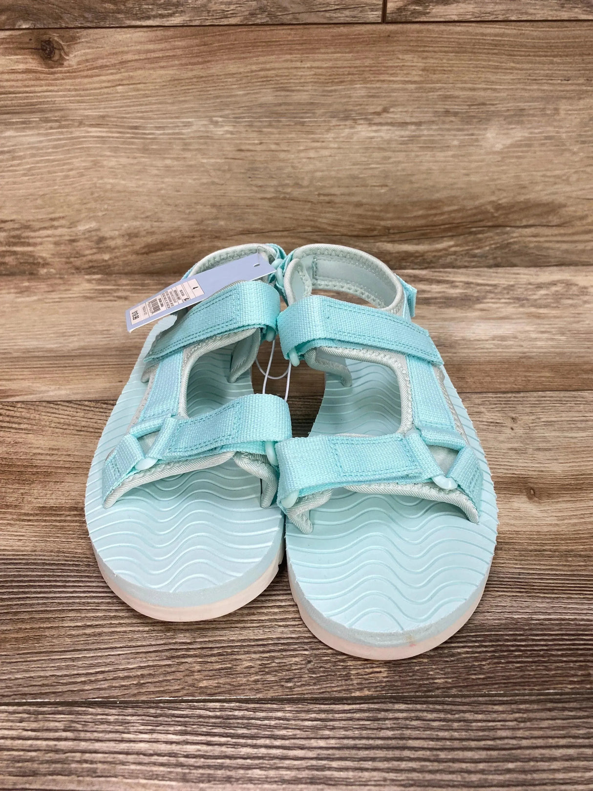 NEW Cat & Jack Emery Ankle Strap Sandals Turquoise sz 4Y - Me 'n Mommy To Be