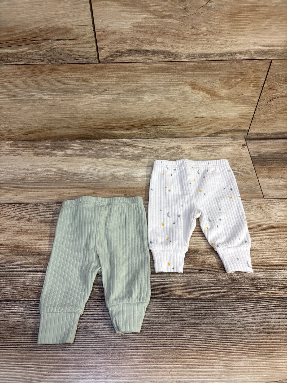 Just One You 2pk Ribbed Pants Green sz Newborn
