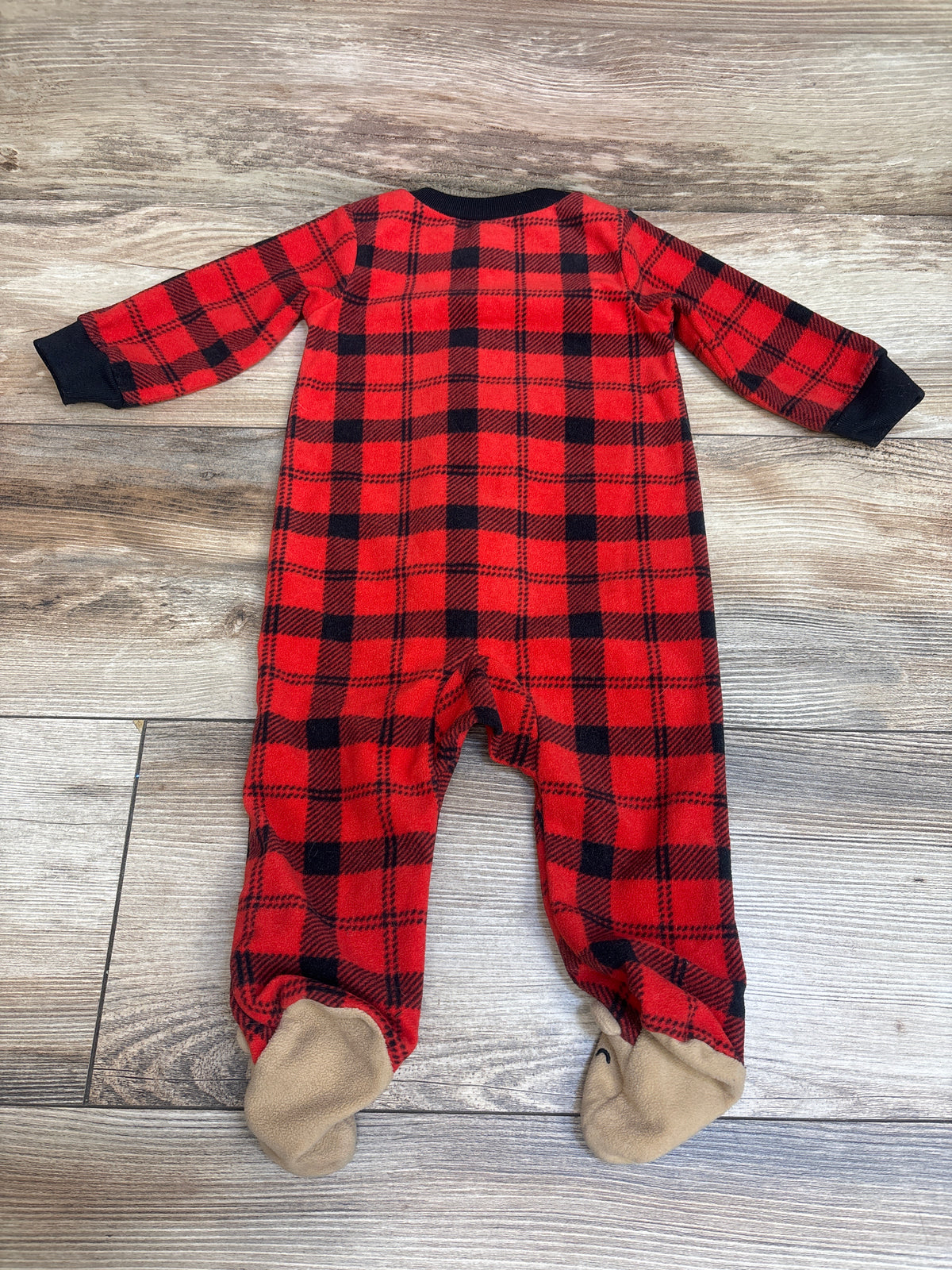 Carter's Plaid Blanket Sleeper Red sz 6m