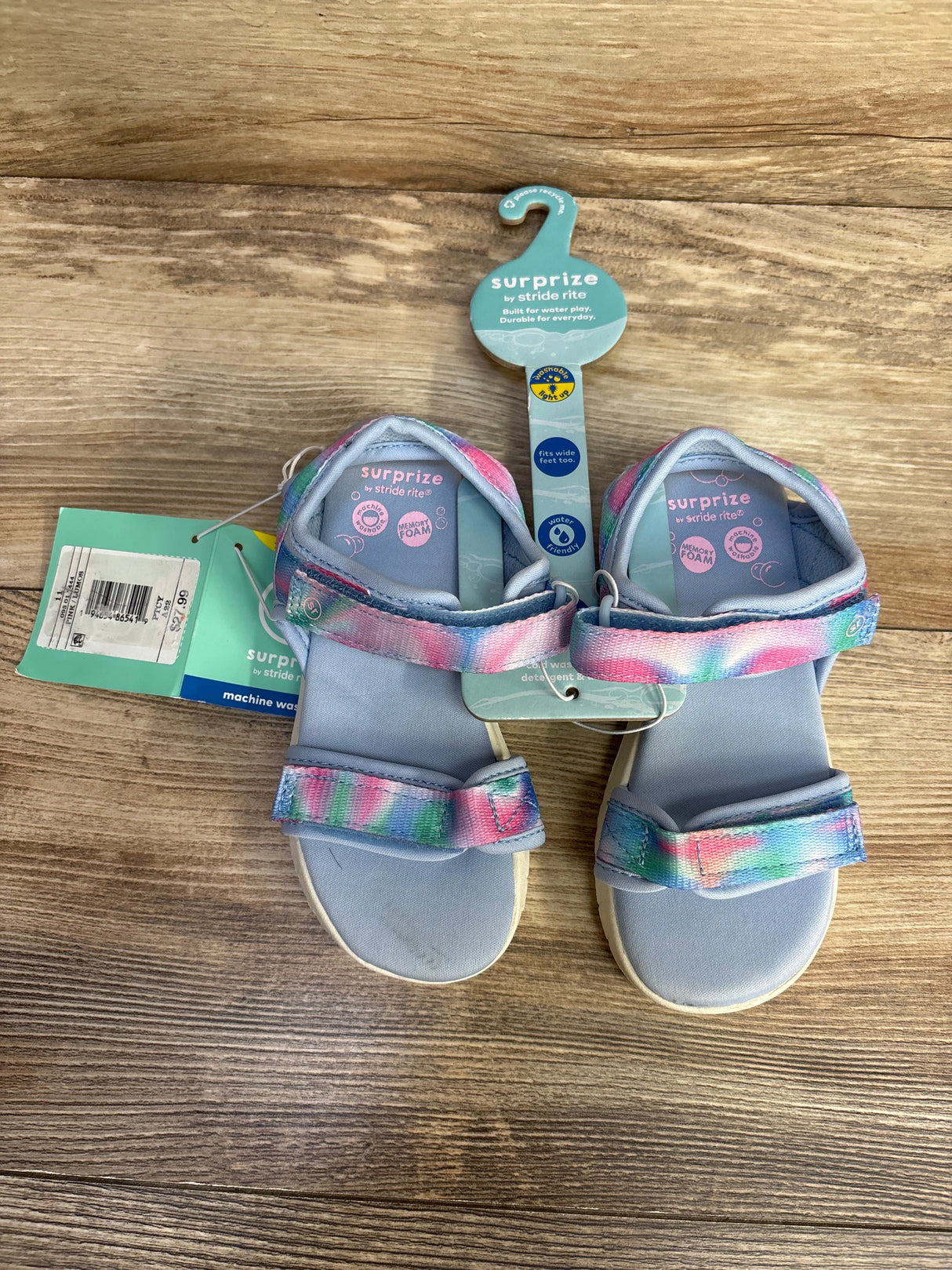 NEW Surprize Light-Up Lumos Sandals Blue sz 11c - Me n Mommy To Be