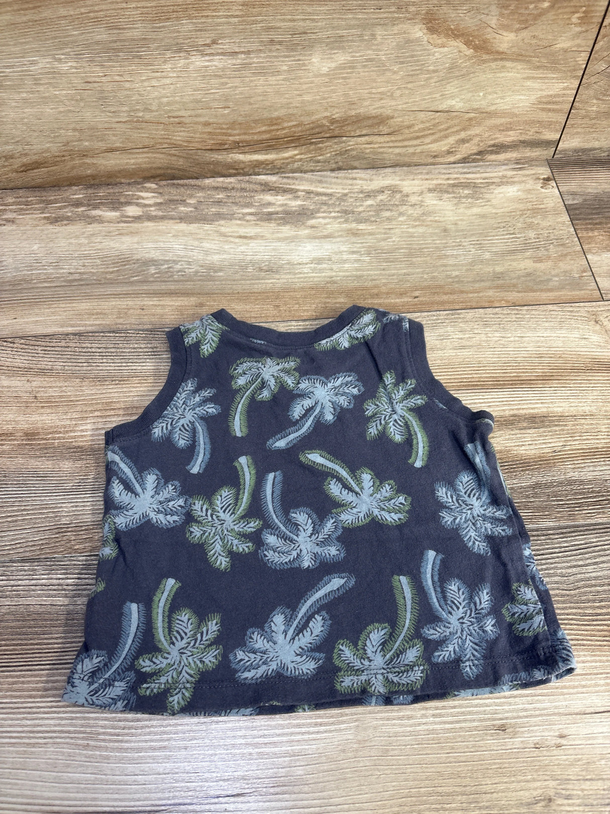 Old Navy Palm Tree Tank Top Grey sz 12-18m