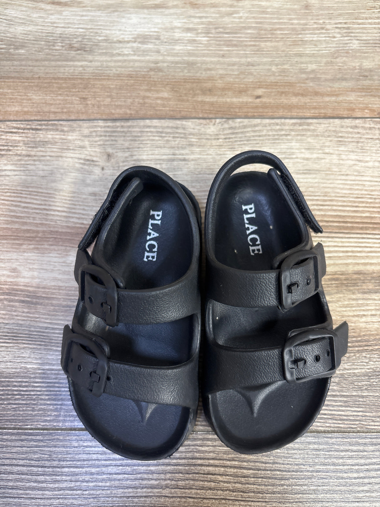 Children's Place Double Buckle Sandals Black sz 5c