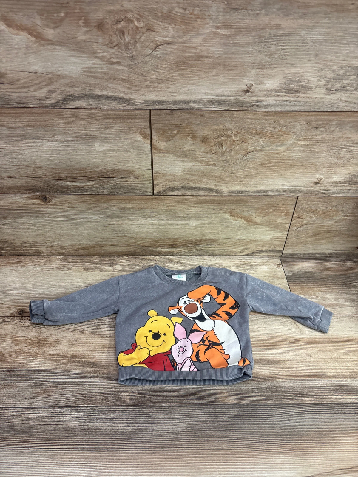 Grey Disney Baby Winnie the Pooh, Tigger, and Piglet sweatshirt for infants