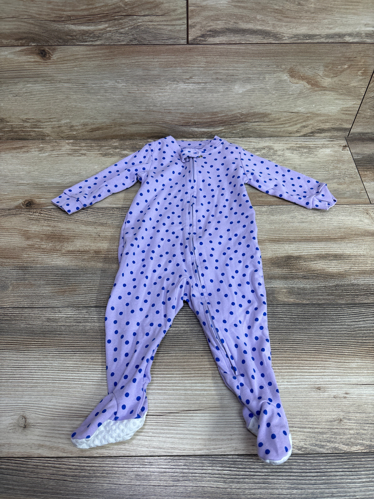 Amazon Essentials Polka Dot Sleeper Purple sz 3-6m