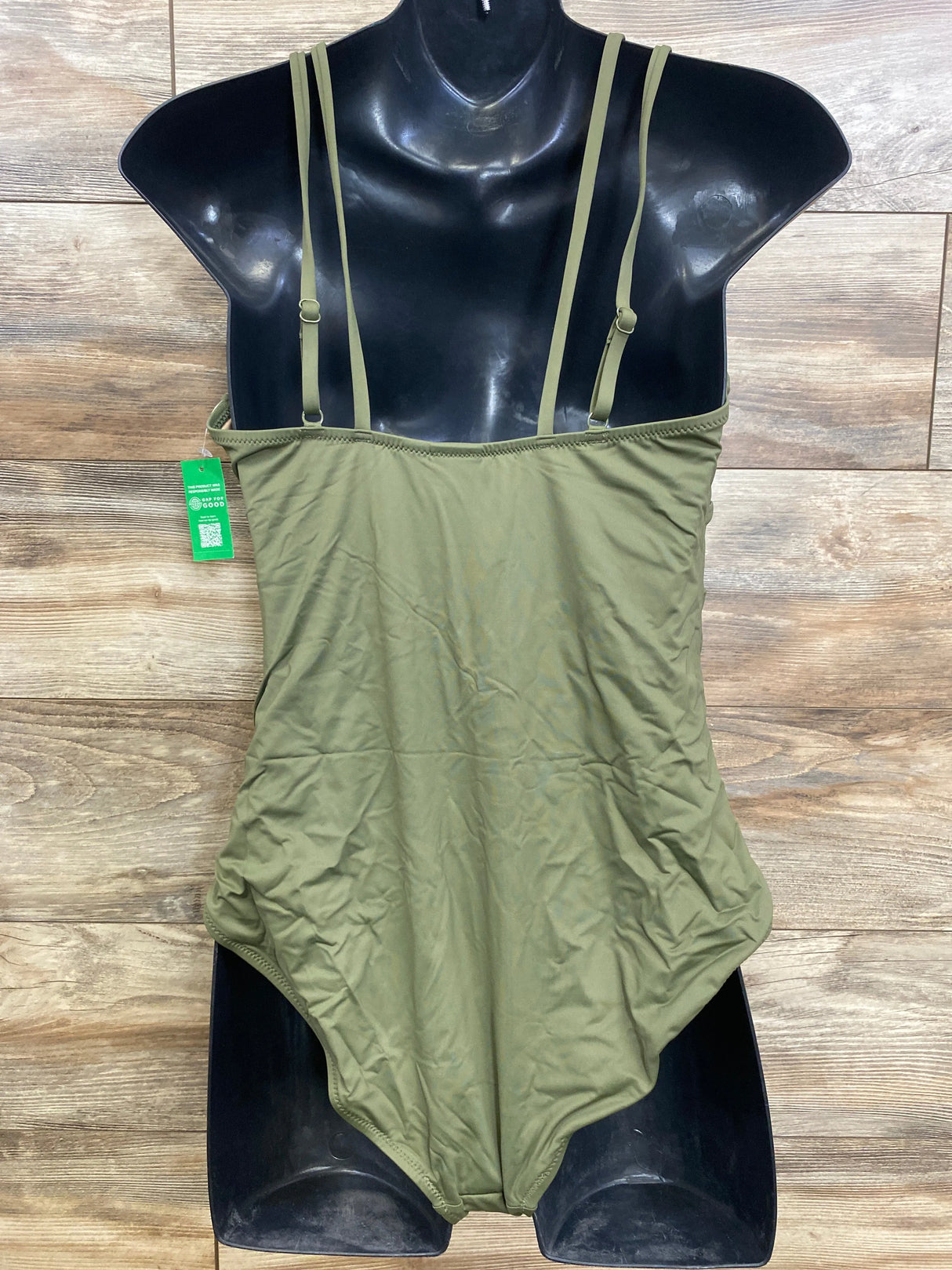 NEW Gap Maternity 1pc Strappy V-Neck Swimsuit Green sz XXL - Me n Mommy To Be