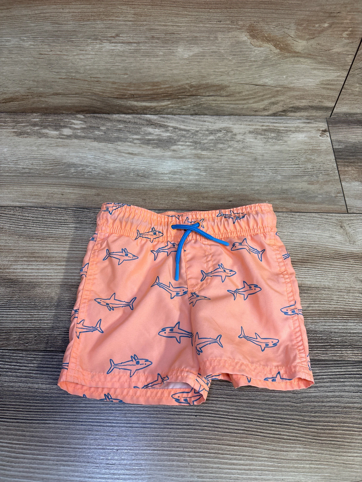 Cat & Jack Shark Swim Trunks Orange sz 18m