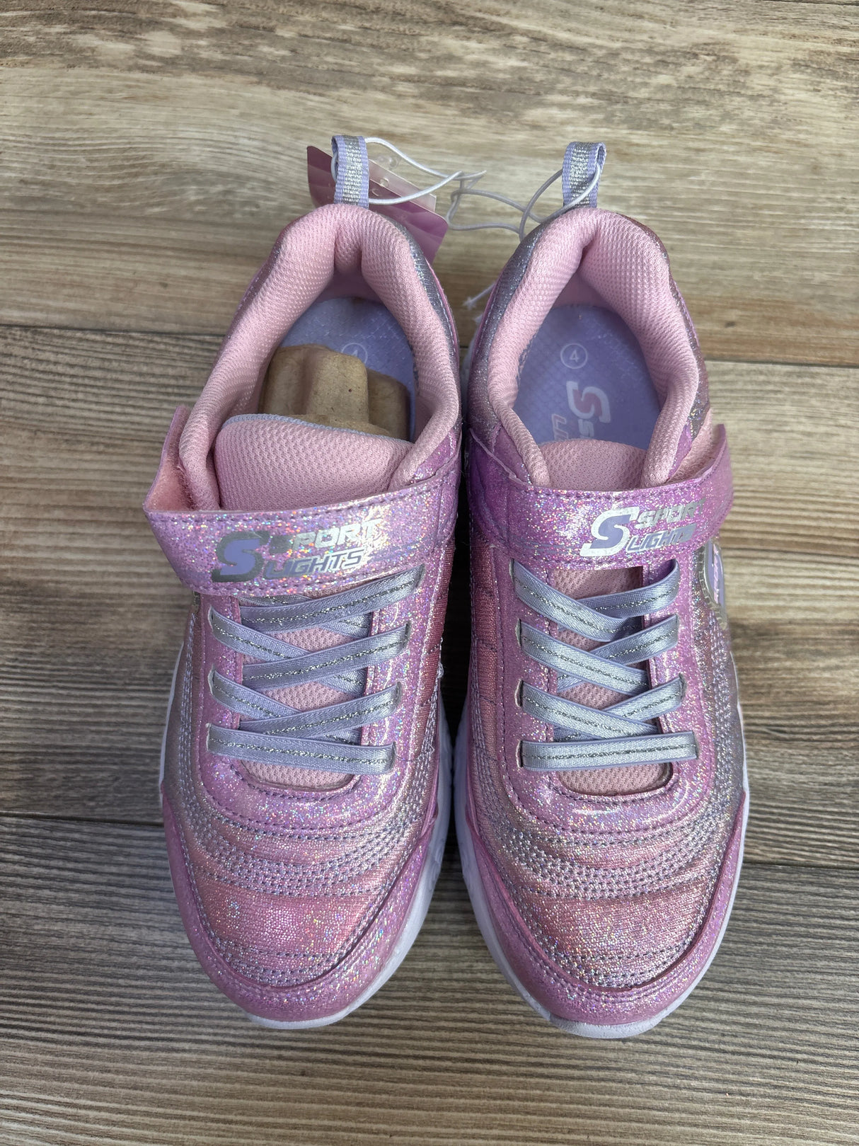 NEW S Sports by Sketchers Light-Up Jaelyn Sneakers Pink sz 4Y