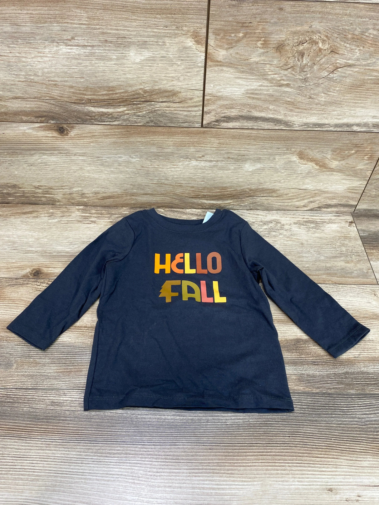 NEW Cat & Jack Grey Hello Fall Shirt sz 18m - Me n Mommy To Be