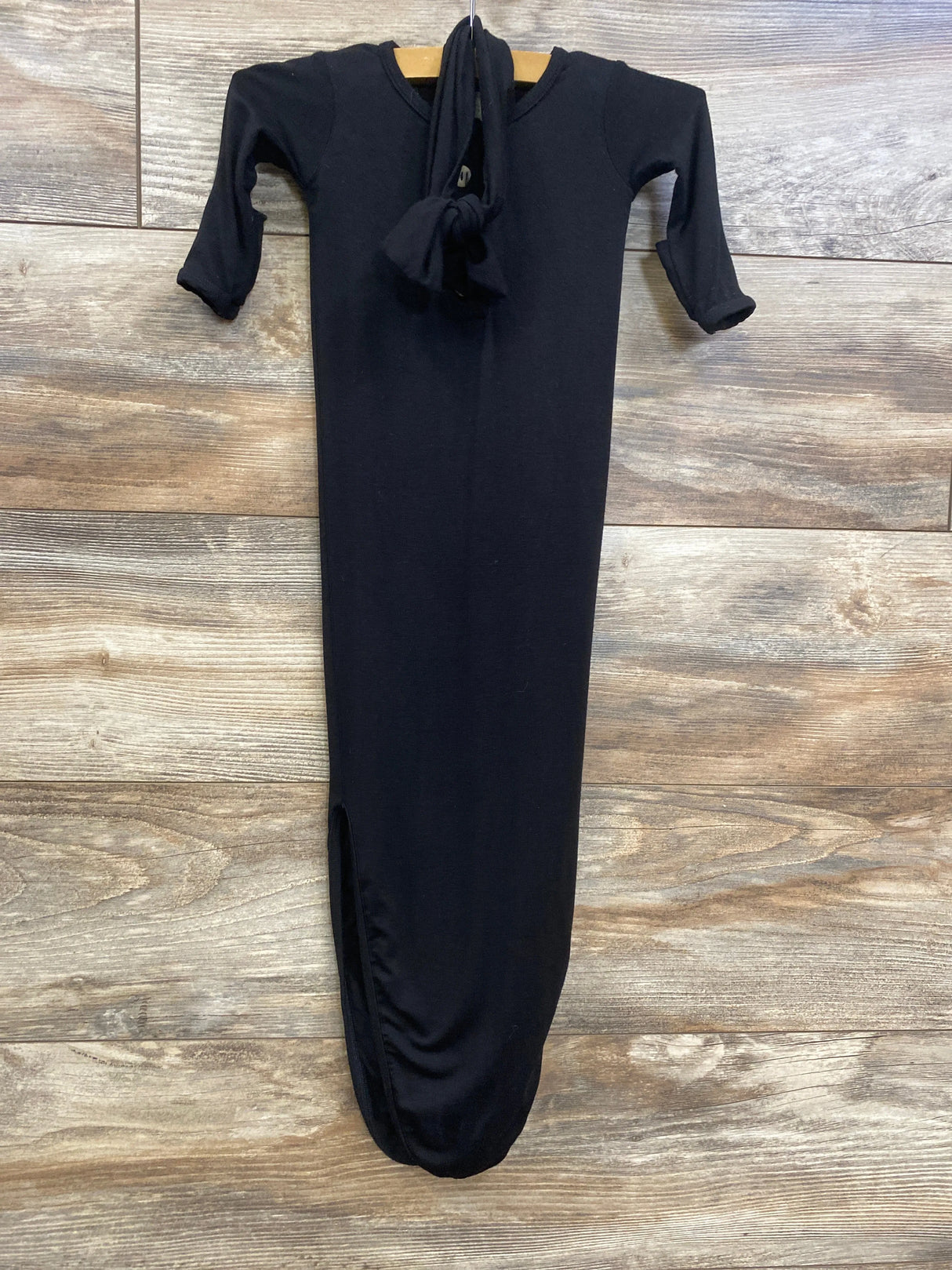 Lou Lou 2pc Knotted Gown & Headband Black sz Newborn - Me n Mommy To Be