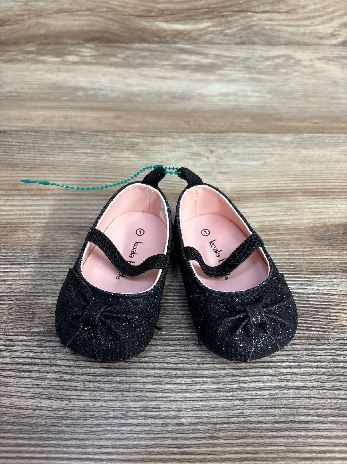 Koala Baby Glitter Mary Jane Flats Black sz 1c