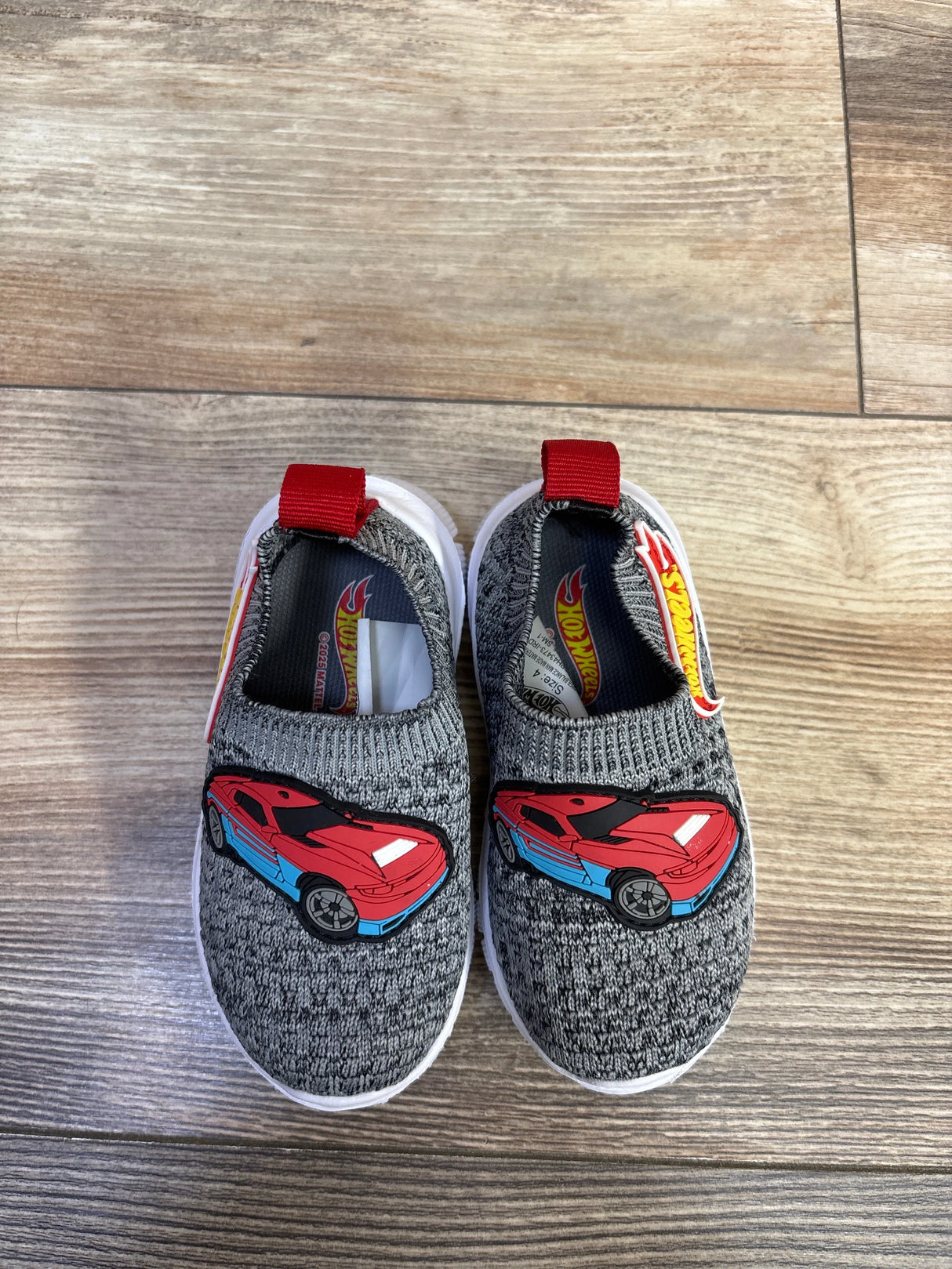Hot Wheels Mesh Slip-On Sneakers Grey sz 4c