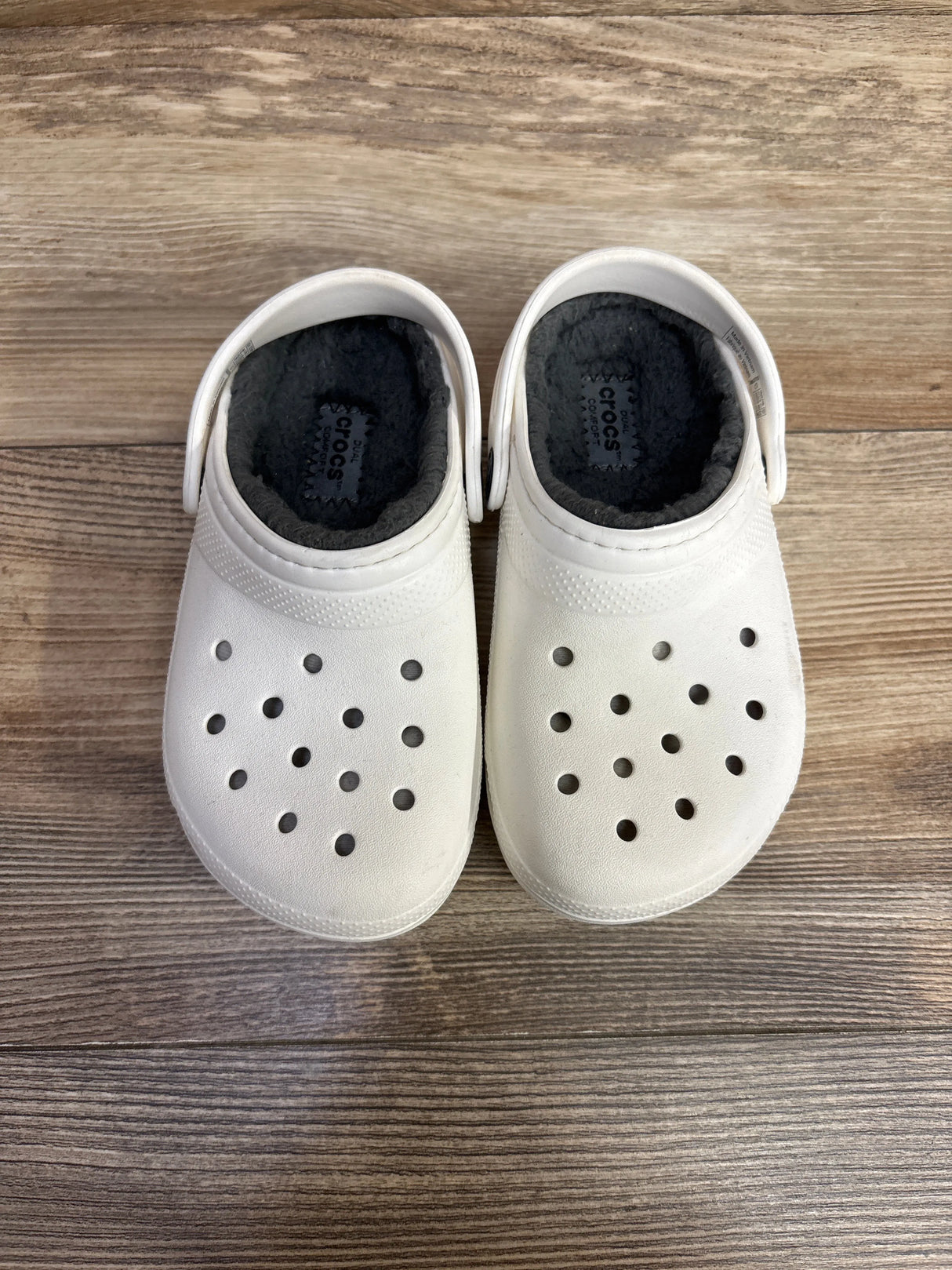 Crocs Classic Lined Clogs White sz 11c