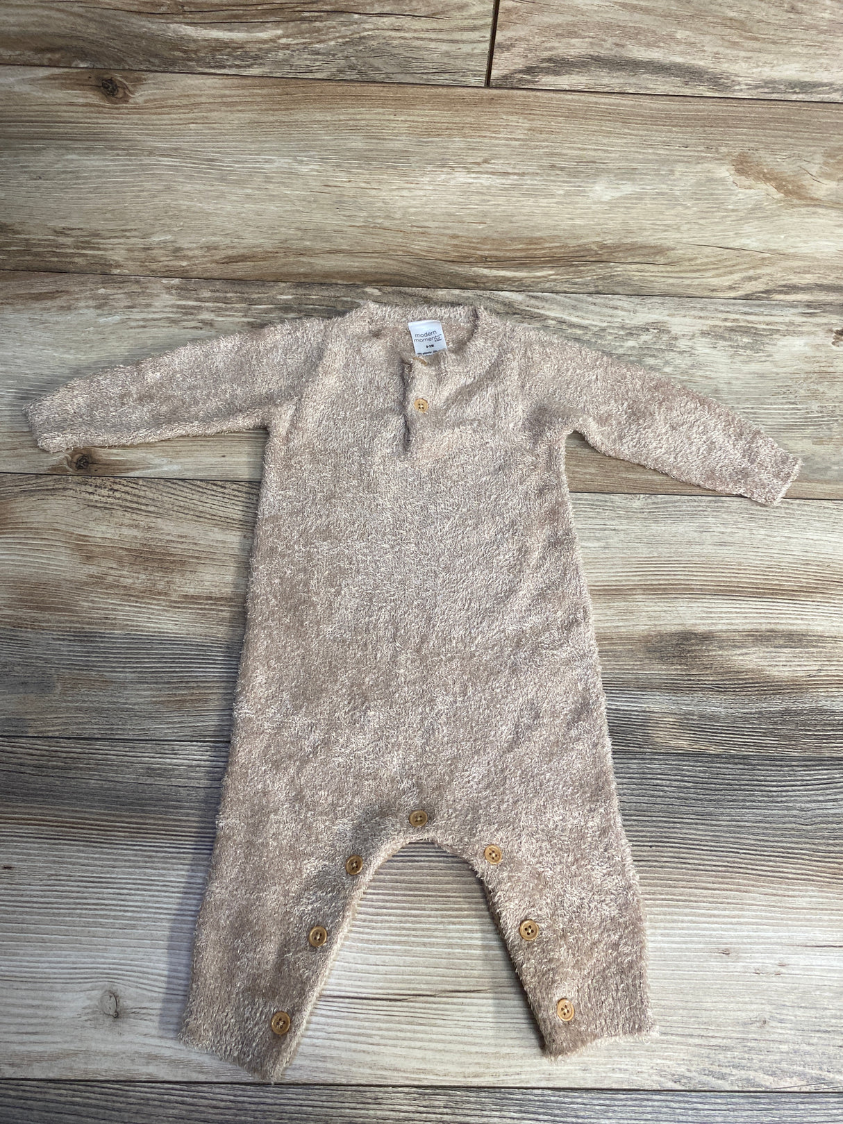 Modern Moments Fuzzy Coverall Brown sz 0-3m