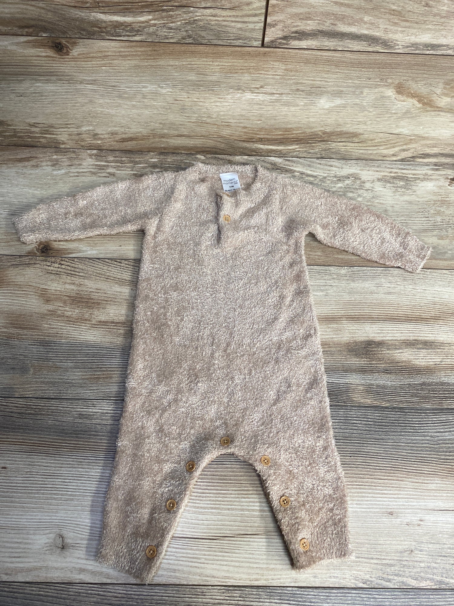 Modern Moments Fuzzy Coverall Brown sz 0-3m