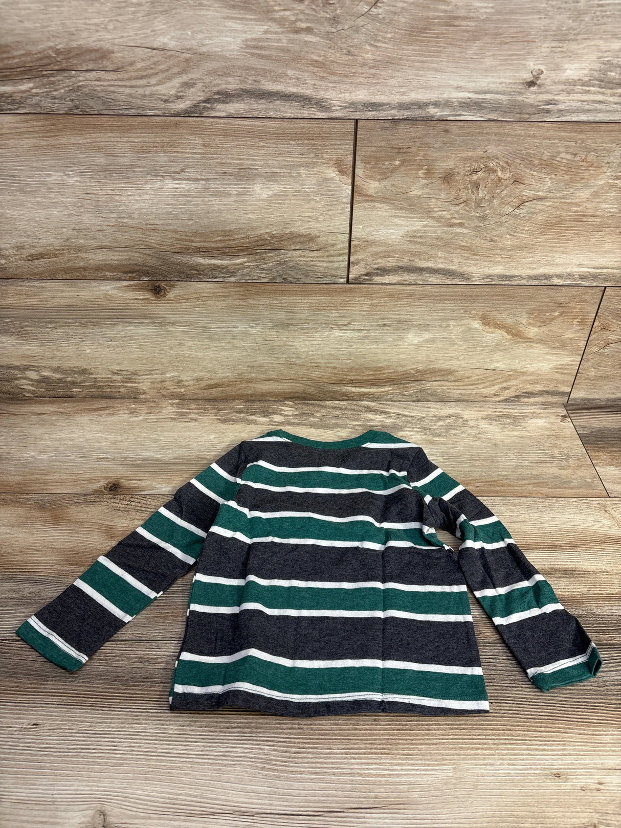 NEW Old Navy Striped Shirt Grey/Green sz 2T