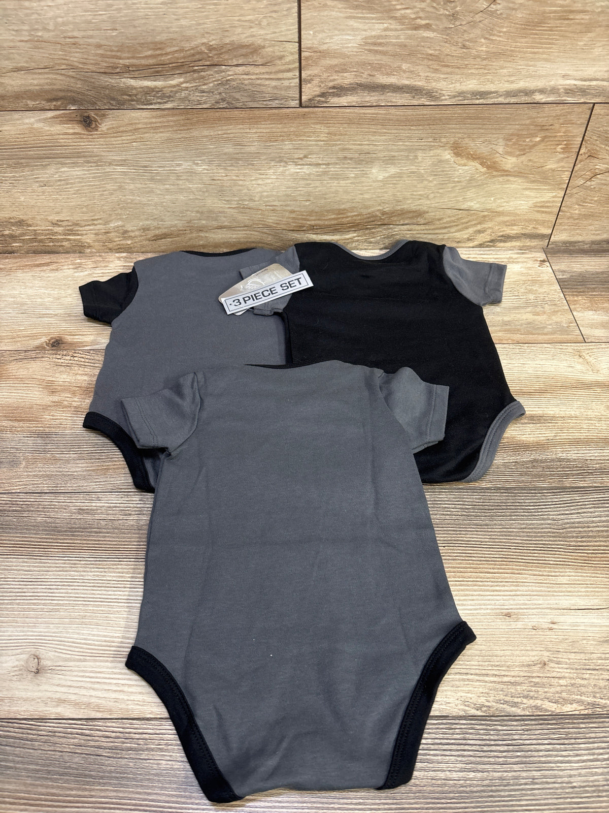 NEW NHL Golden Knights 3pk Bodysuit Set Grey sz 3/6m