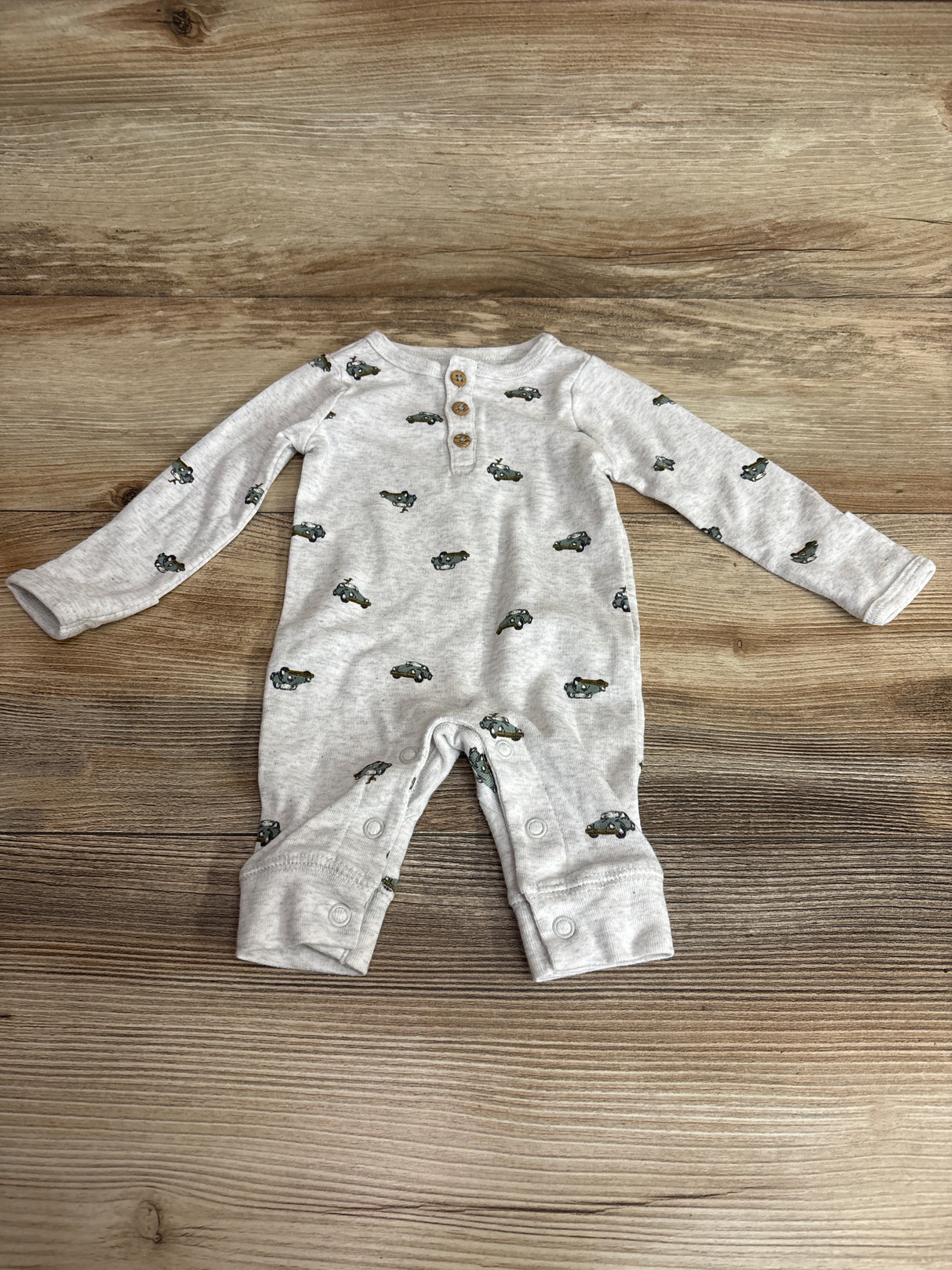Carter's Henley Coverall Grey sz Newborn