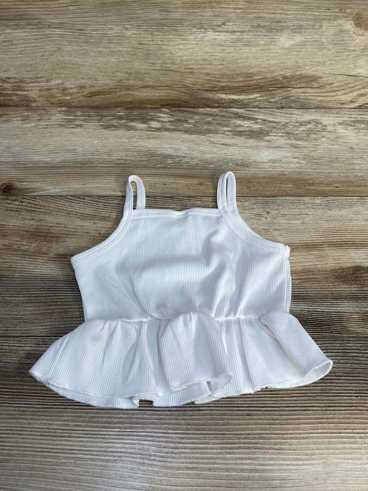 Shein Peplum Top White sz 12-18m - Me n Mommy To Be