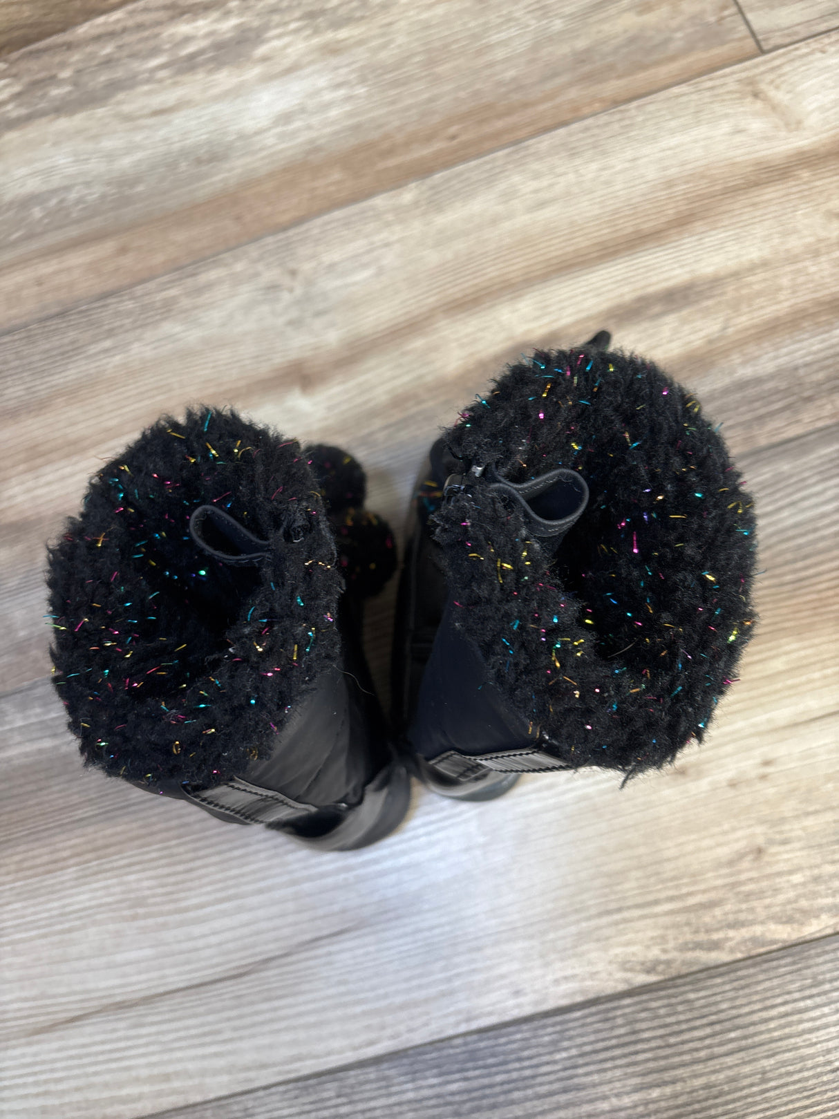 Totes Sweetheart Winter Boots Candy Black sz 6c