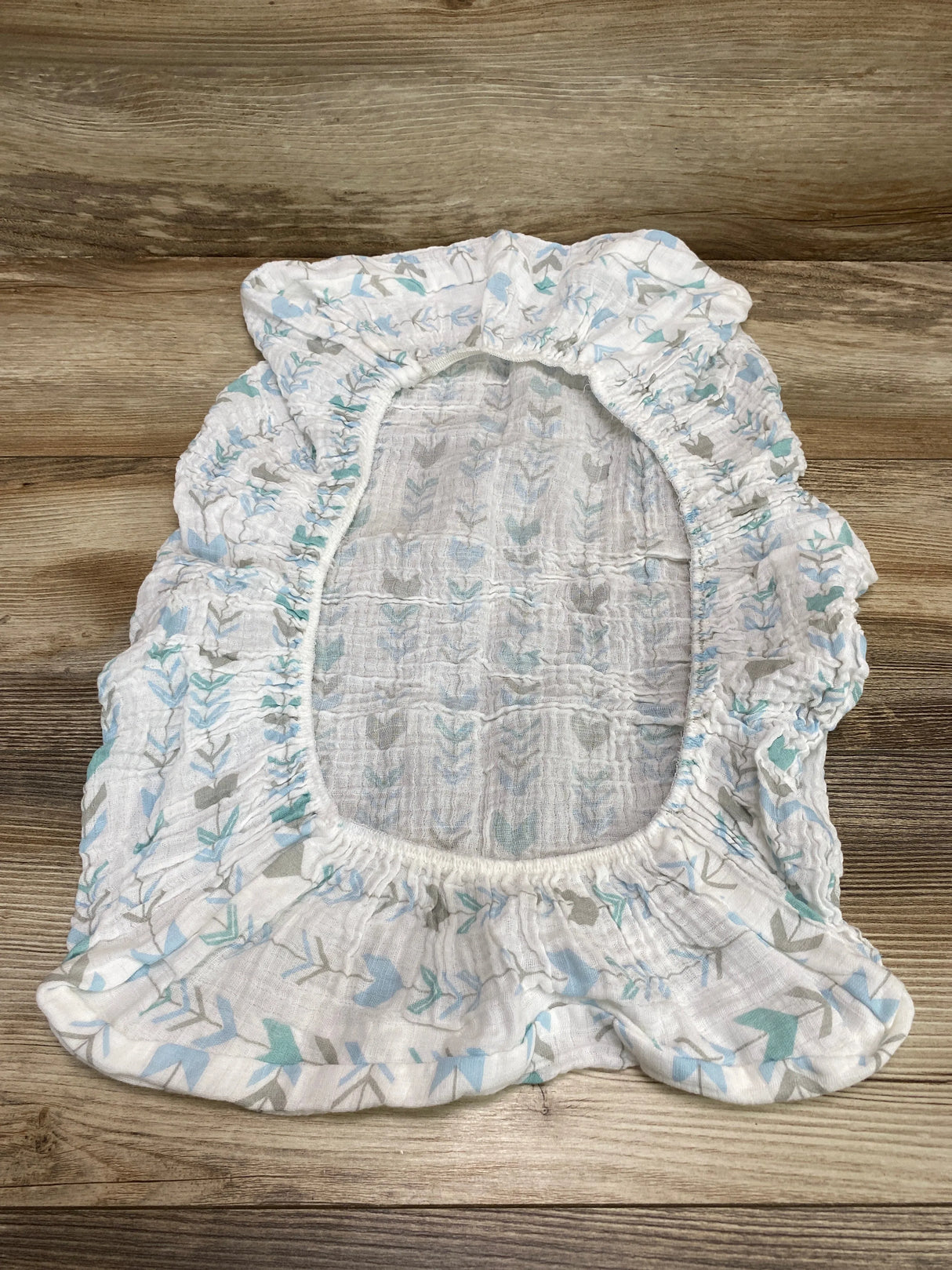 Summer Muslin Changing Pad Cover Teal-Muslin Geometric - Me n Mommy To Be