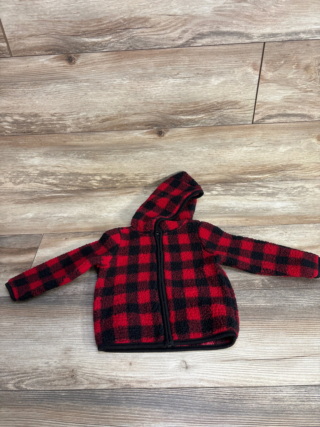 Just One You Sherpa Full Zip Pull Over Hoodie Red sz 18m