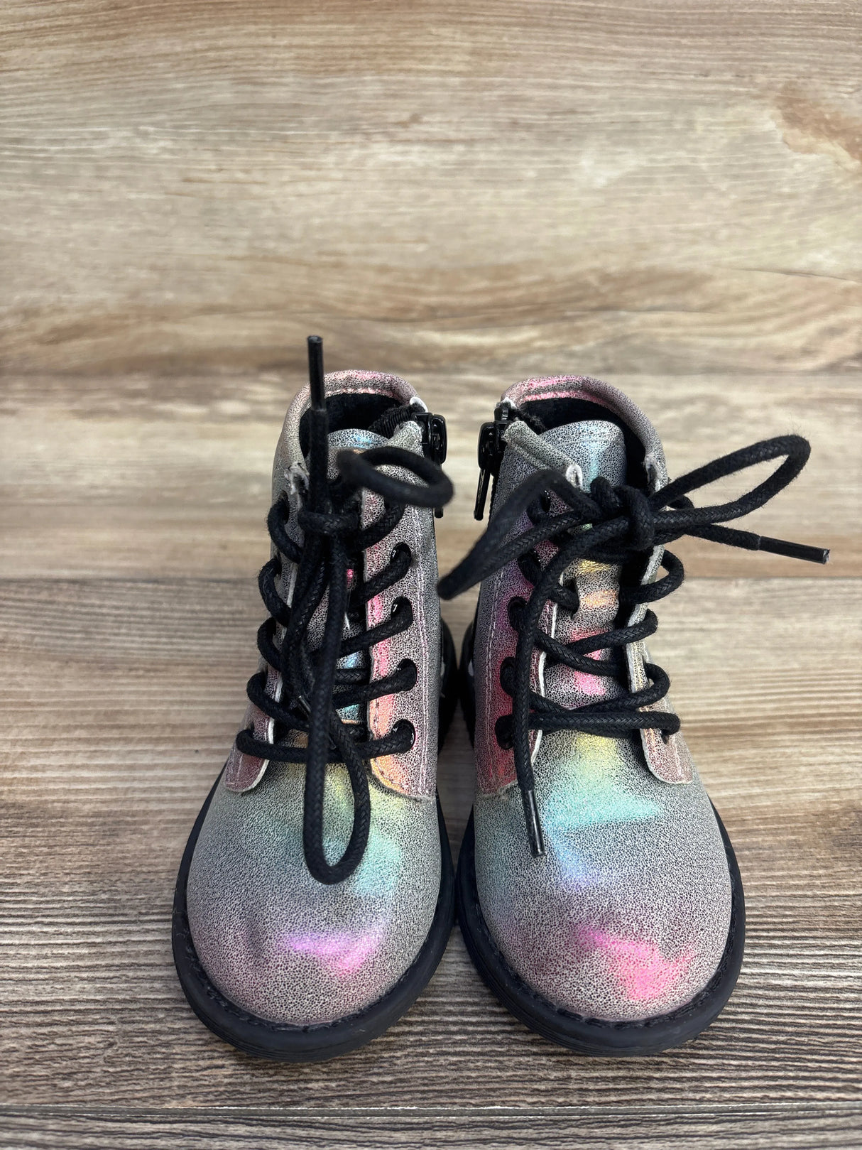 Children's Place Rainbow Lace Up Boots sz 5c