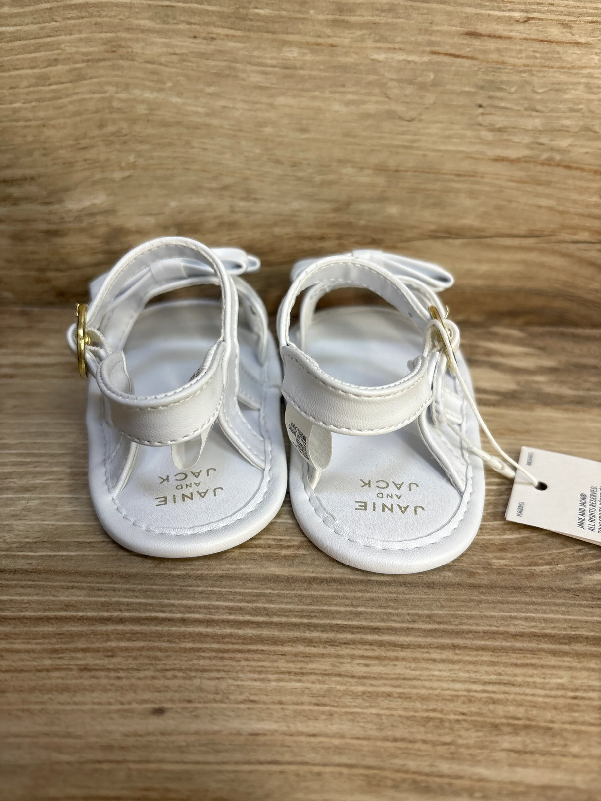 NEW Janie & Jack White Baby Bow Sandals sz 6-12m - Me n Mommy To Be
