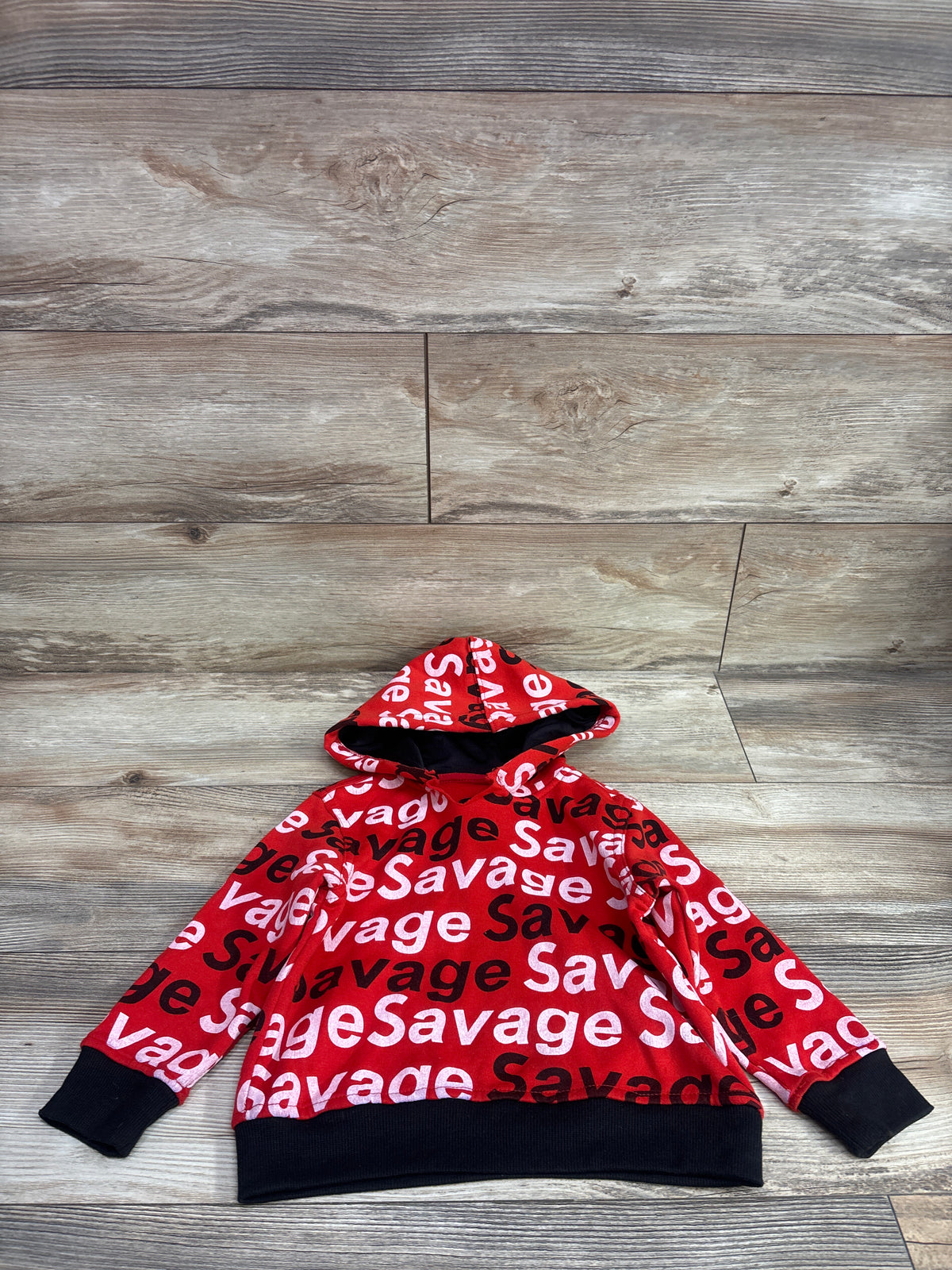 Sovereign State Savage Pullover Hoodie Red sz 4T