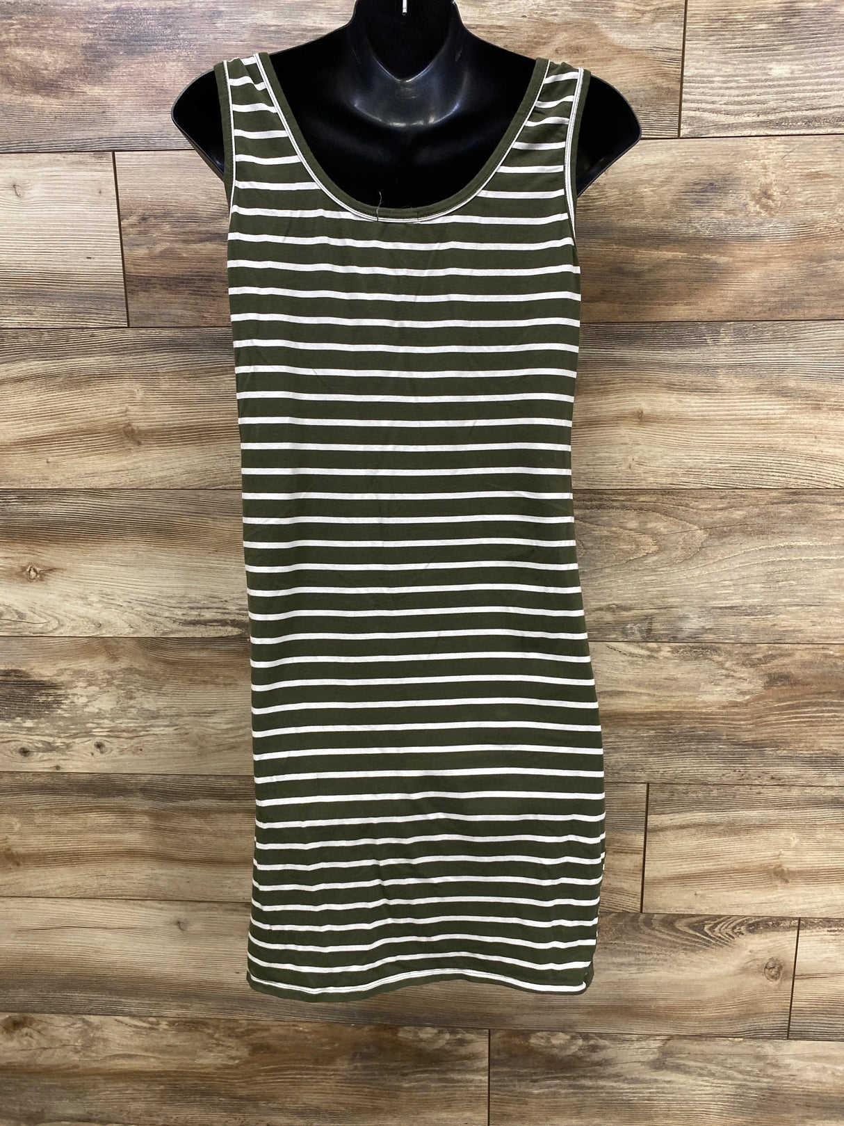 Heart & Hip Striped Bodycon Tank Dress Green sz XXL
