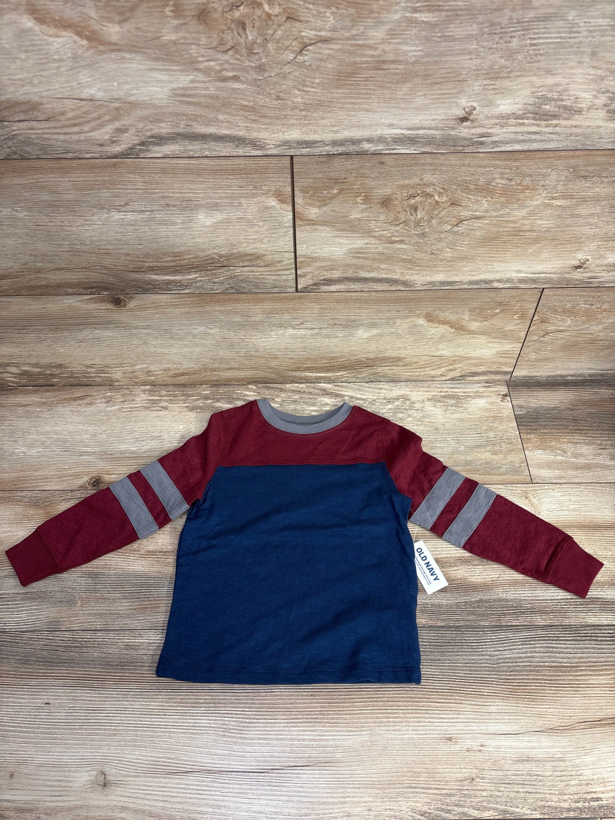 NEW Old Navy Color Block Shirt Red sz 3T