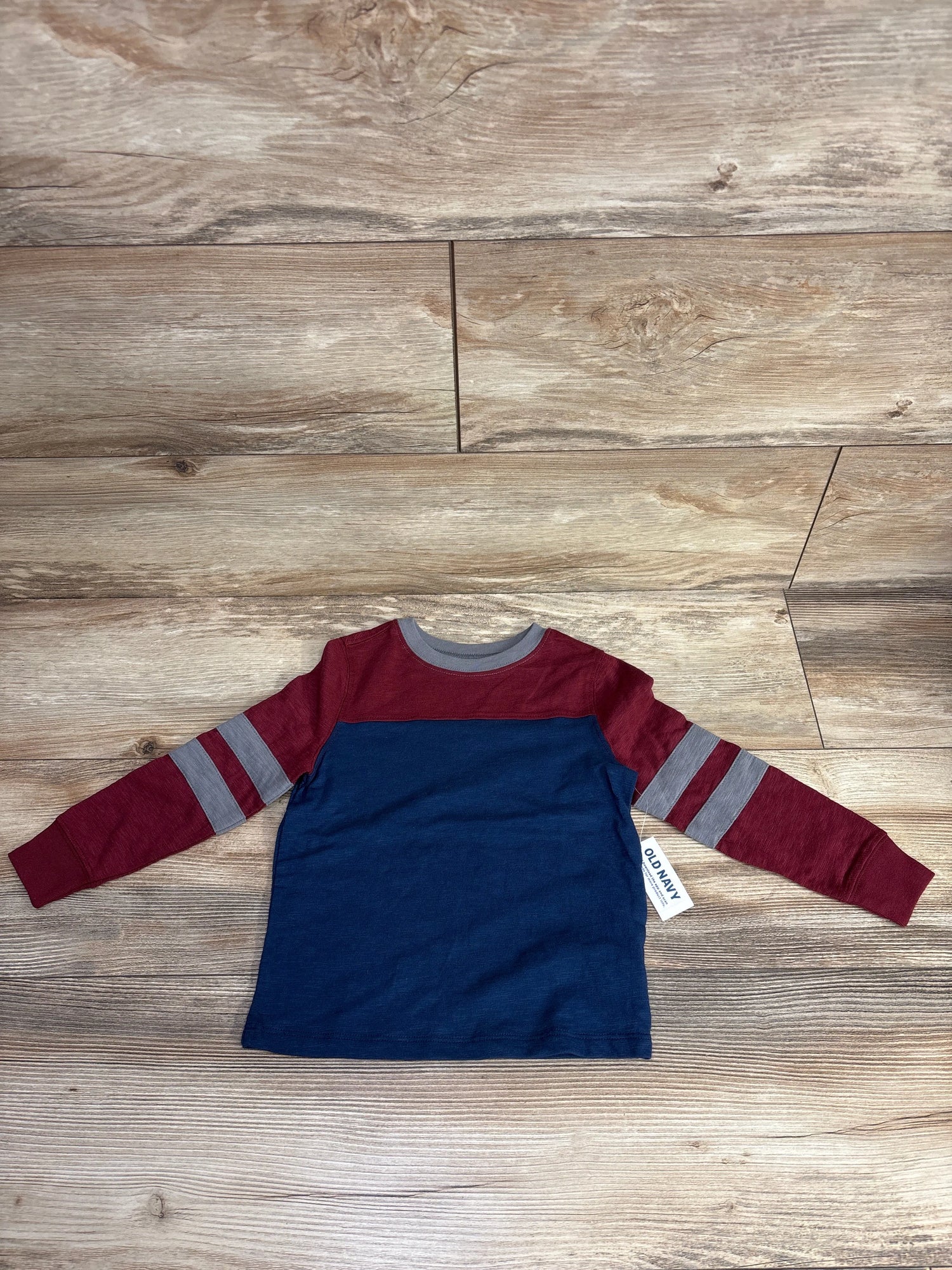 NEW Old Navy Color Block Shirt Red sz 3T