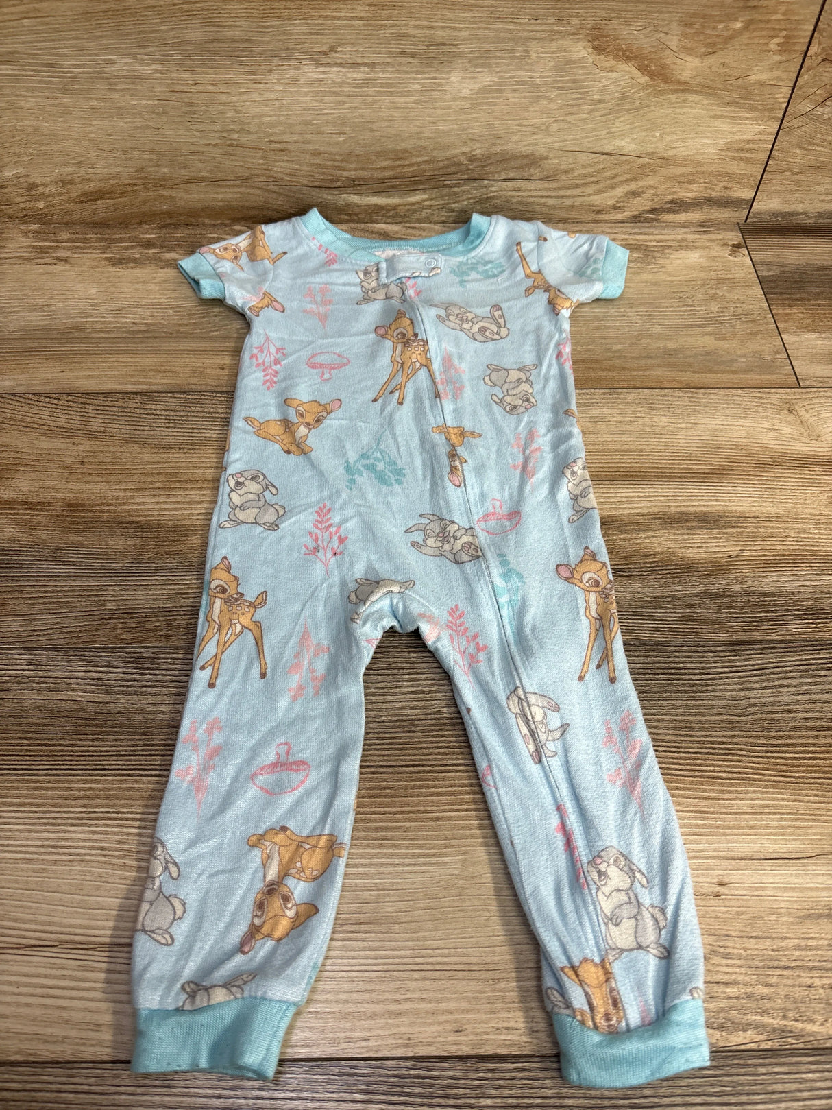 Disney Baby Bambi Sleeper Light Blue sz 12m