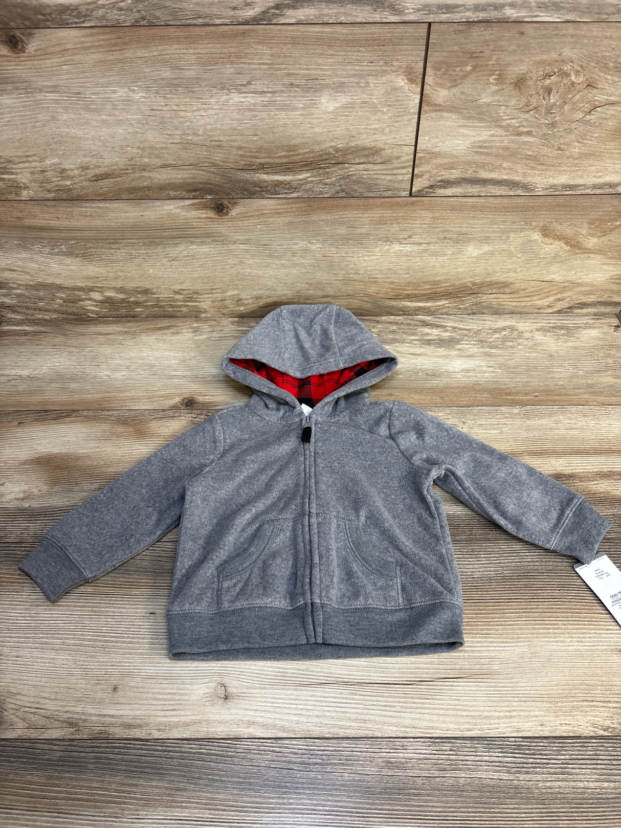 NEW Carter's Full Zip Fleece Jacket Grey sz 12m