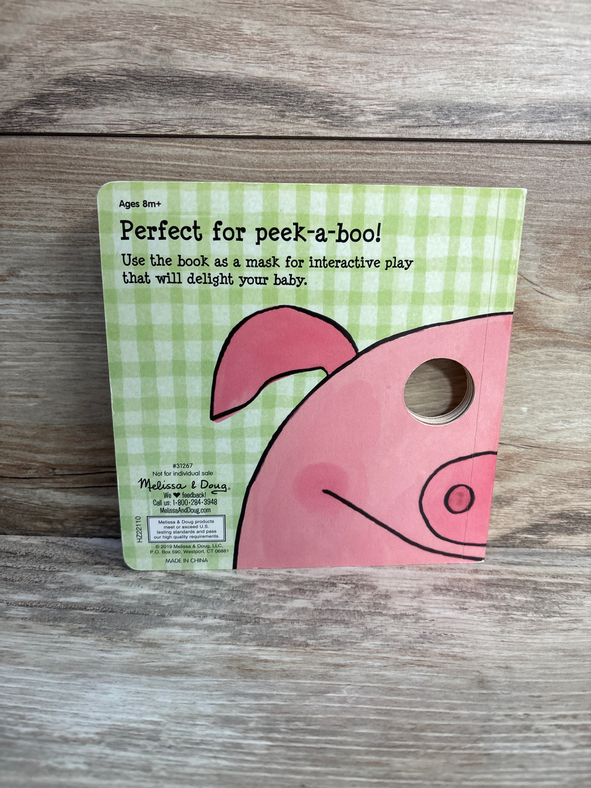 Melissa & Doug Farm Faces A Book of Masks Board Book