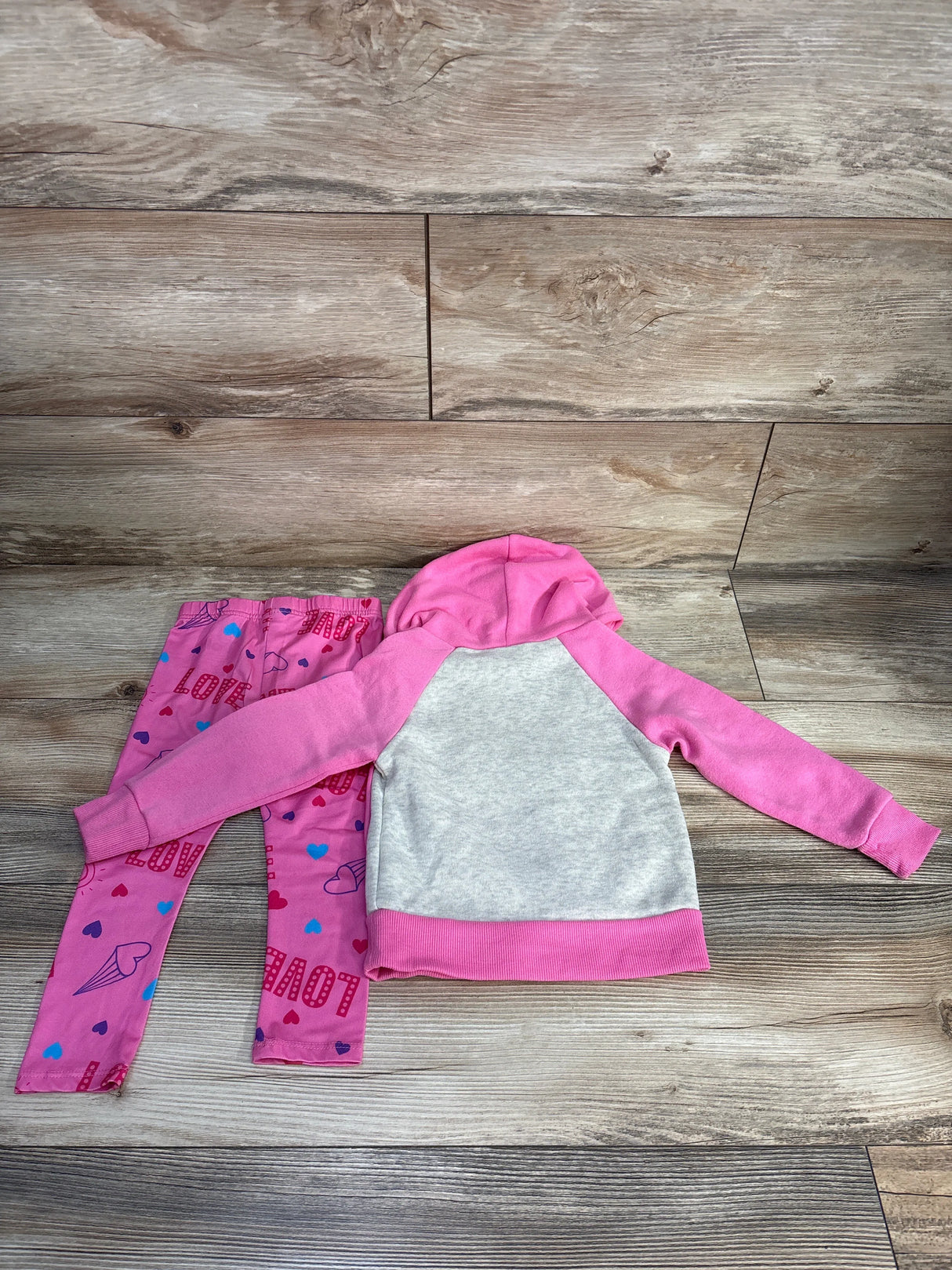 Trolls 2pc Pull Over Hoodie & Pants Set Grey sz 3T