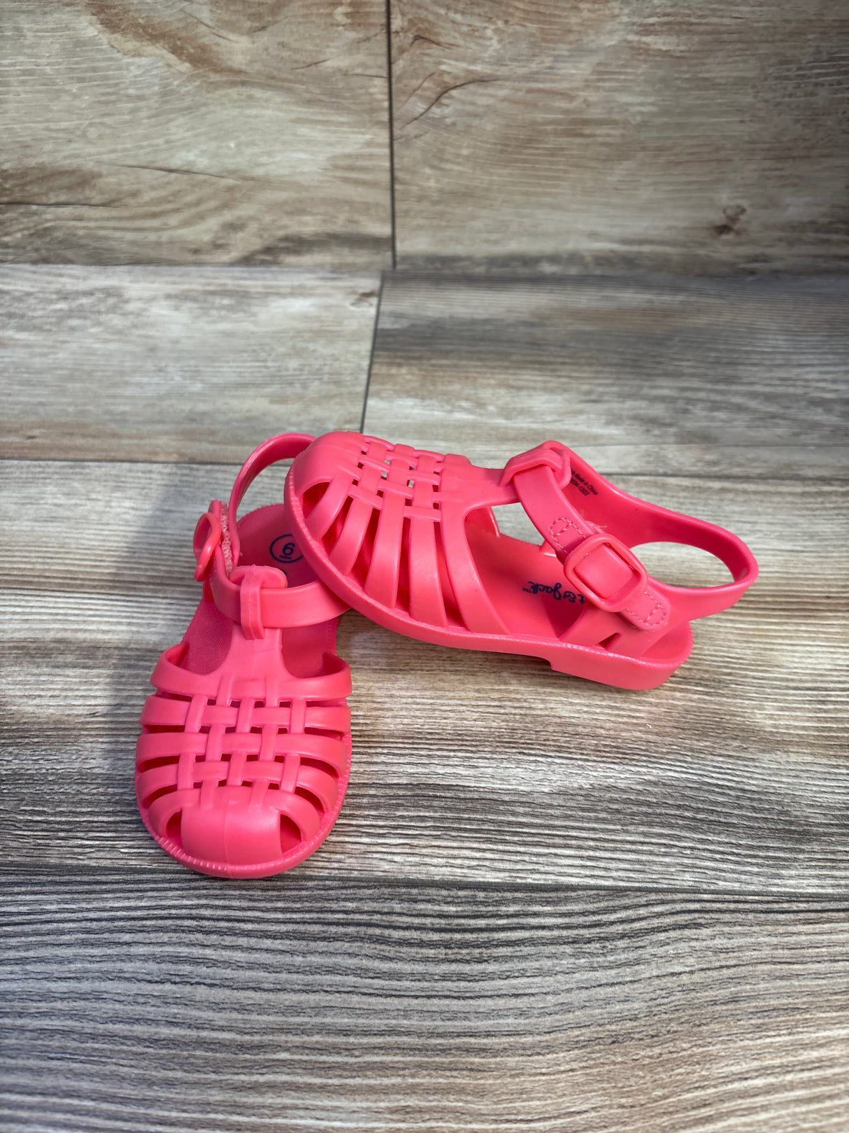 Cat & Jack Jelly Sandals Pink sz 6c