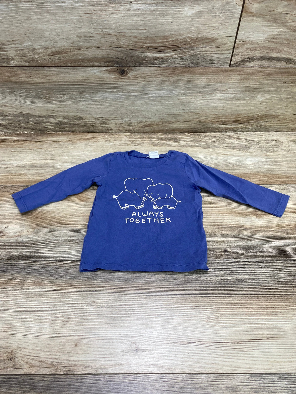 H&M Always Together Shirt Blue sz 9m - Me n Mommy To Be