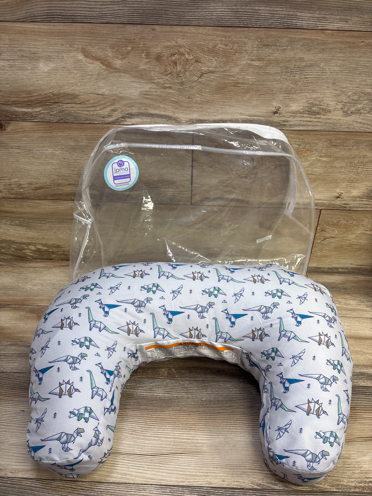 Boppy Nursing Pillow with Origami Dinosaur Slipcover