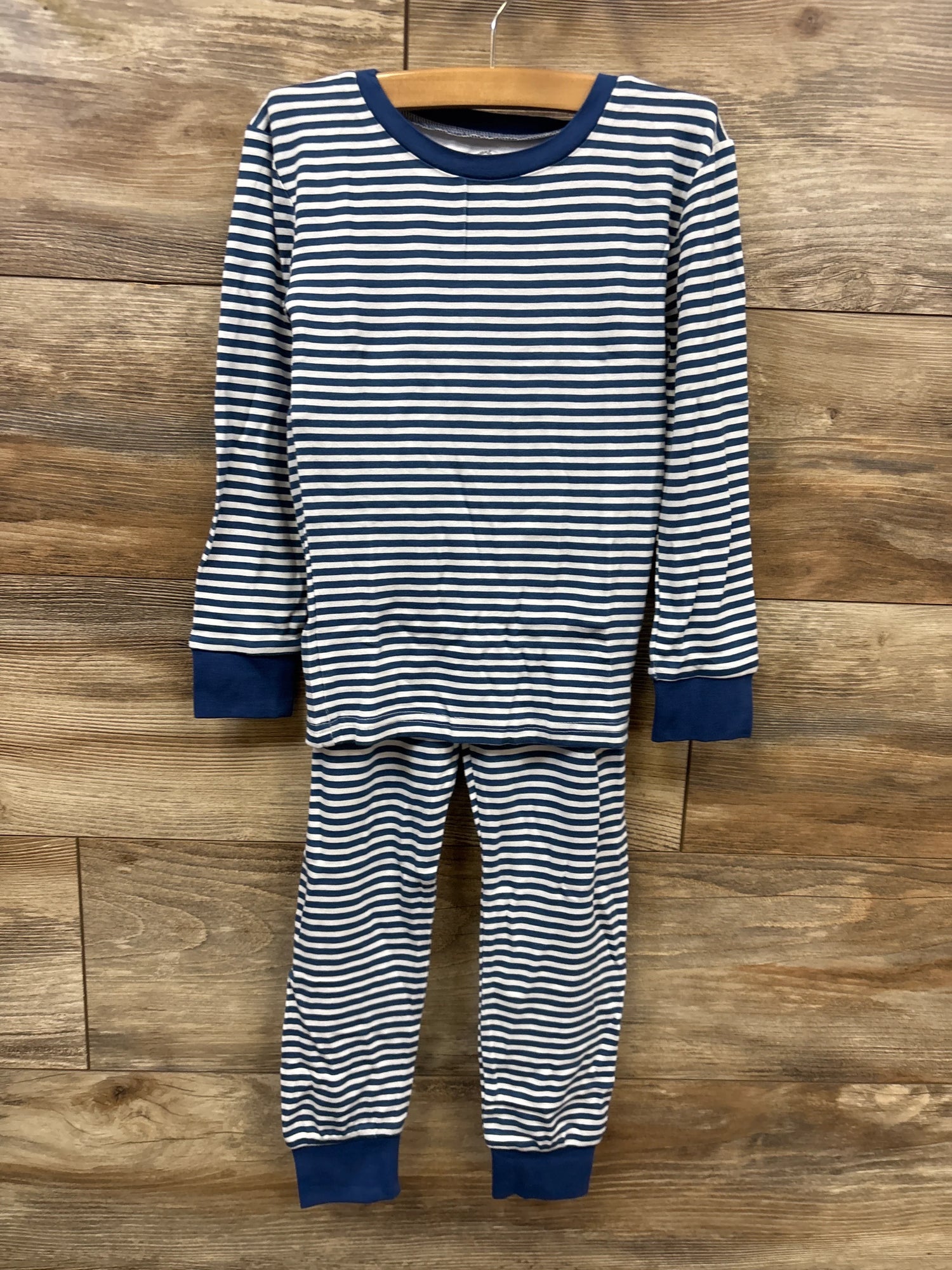 NEW Dreamland Baby Bamboo 2pc Pajama Set Navy Stripe 5T