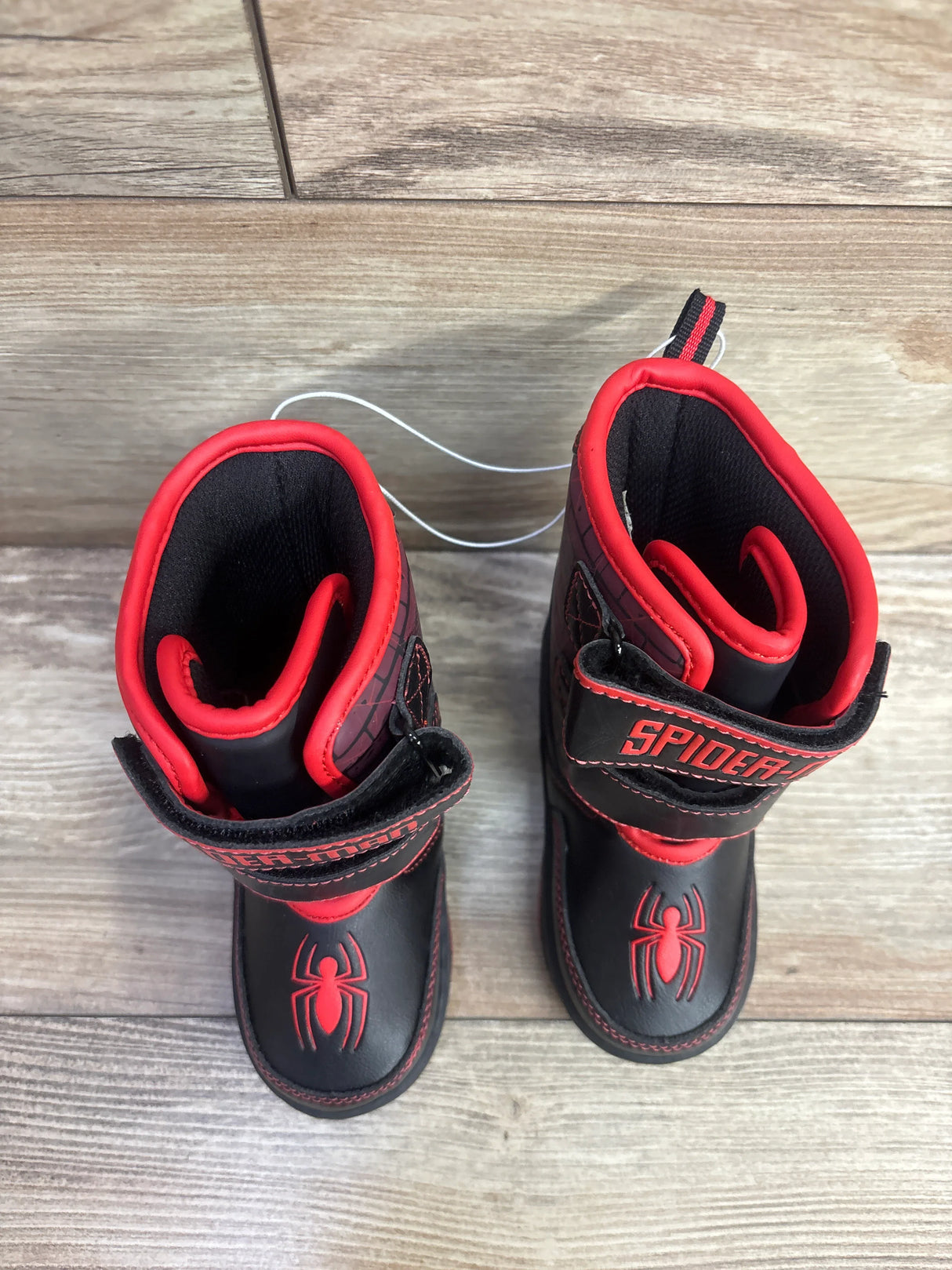 NEW Marvel Spider-Man Light-Up Winter Boots Black sz 7c