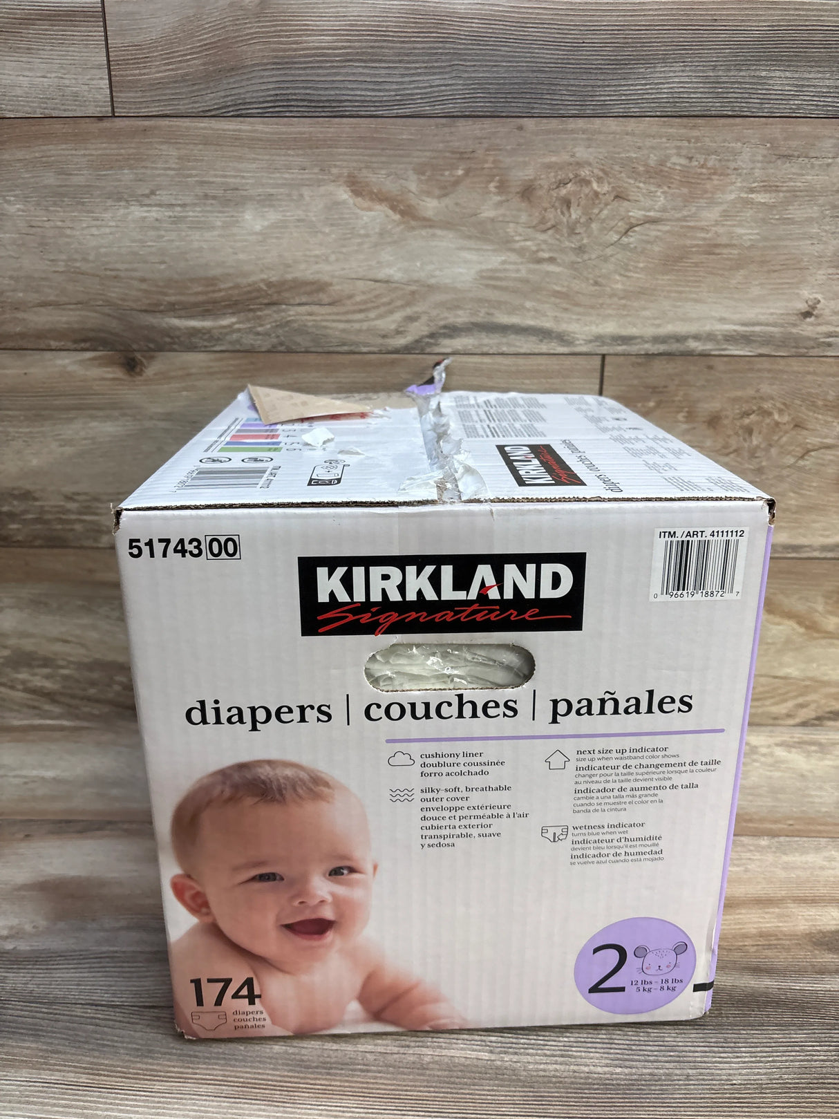 NEW Kirkland Signature Diapers Size 2, 174ct.