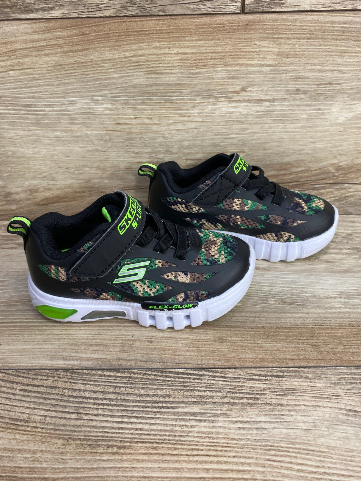 Sketchers Light Up Flex-Glow Rondler Sneakers Black sz 8c