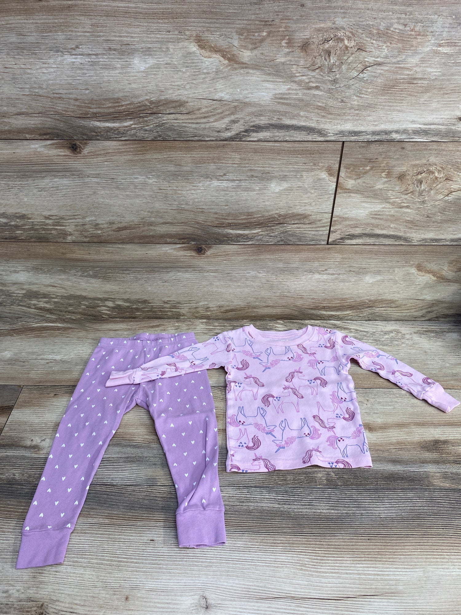 Carter's 2pc Unicorn Pajama Set Pink sz 18m