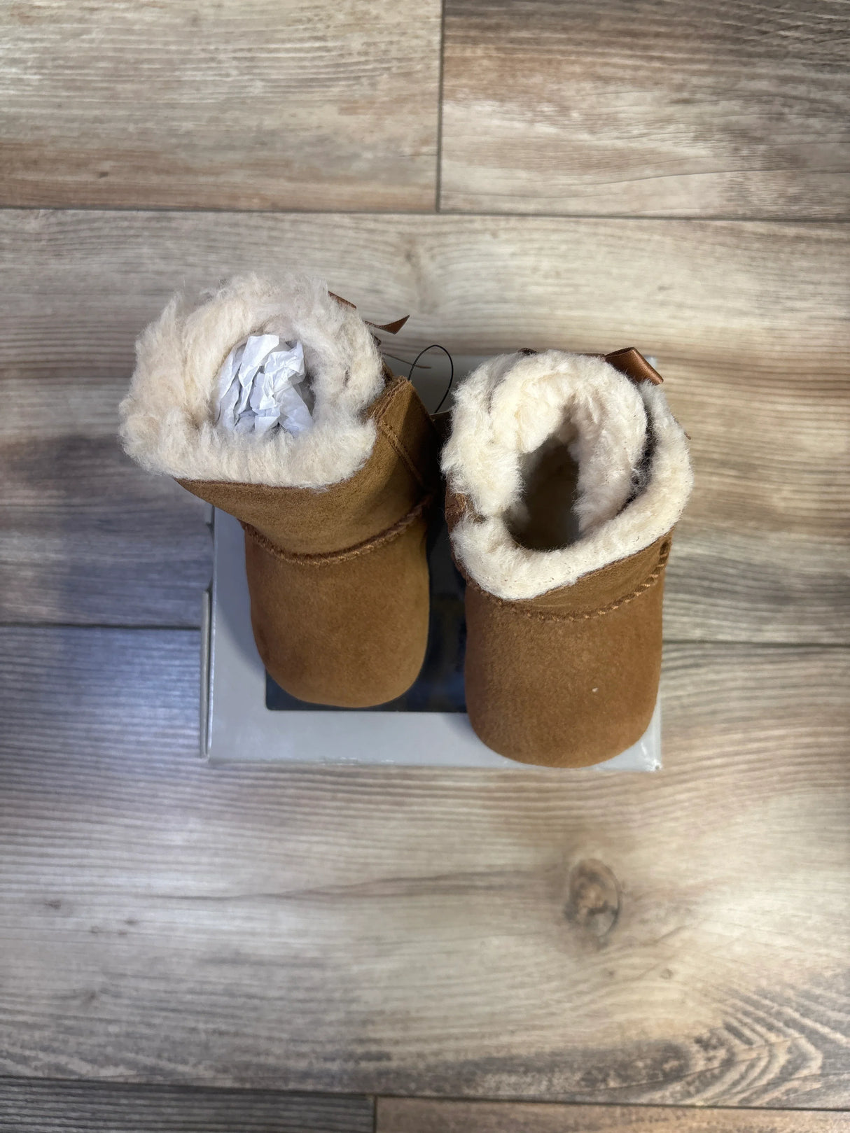 NEW Ugg Baby Bailey Bow I Soft Sole Boots Chestnut sz 0/1c