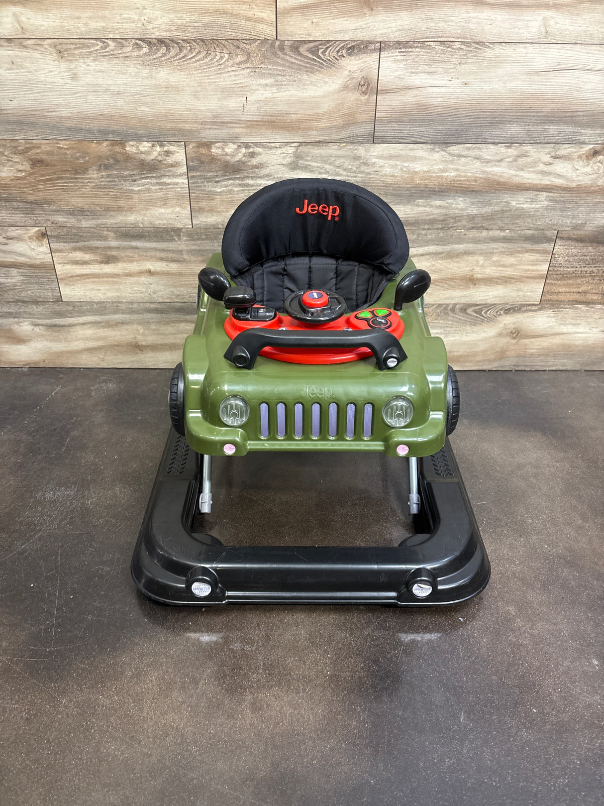 Delta Children Jeep Classic Wrangler 3-in-1 Grow With Me Activity Walker, Green