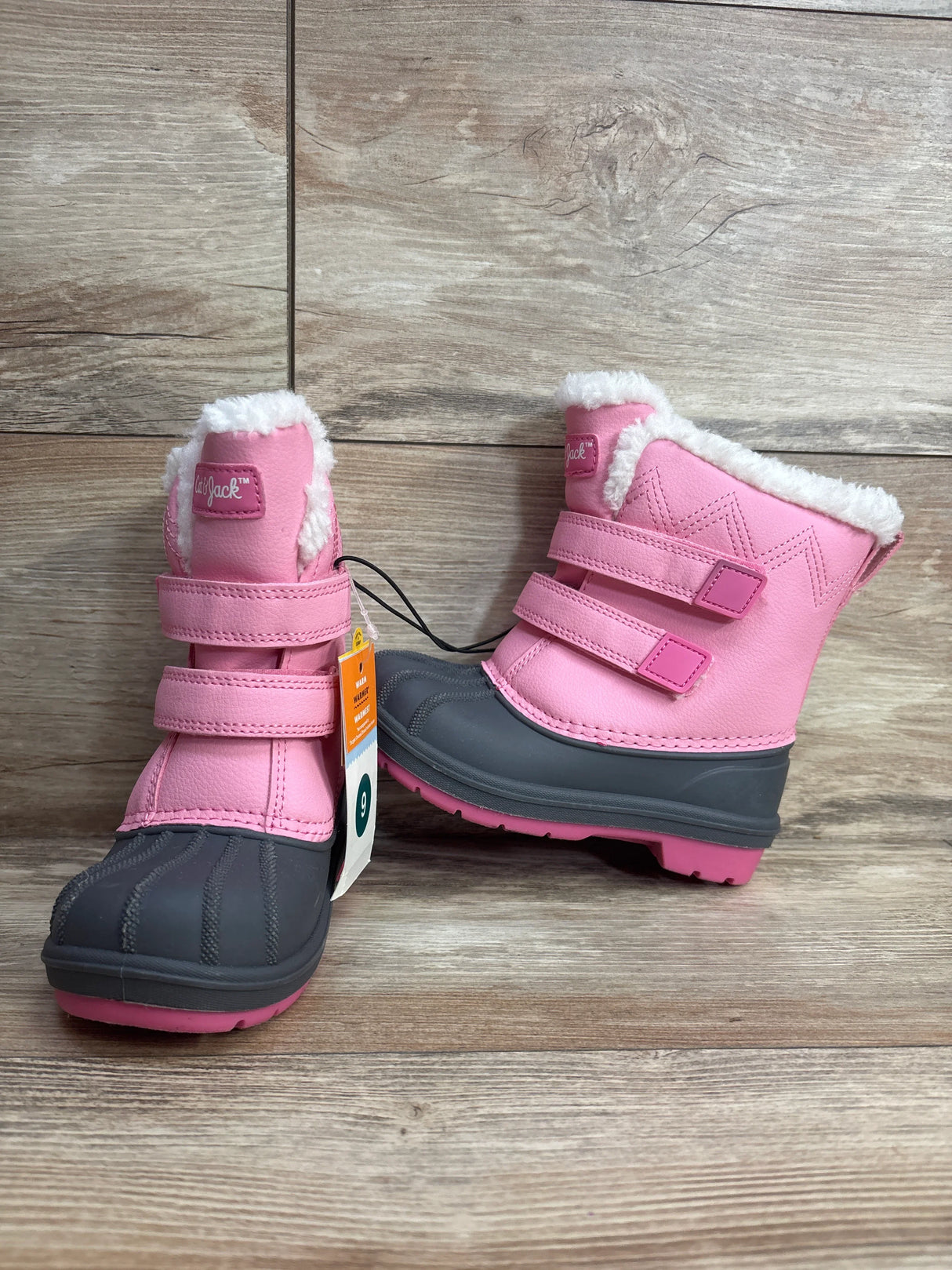 NEW Cat & Jack Denver Winter Boots Pink sz 9c