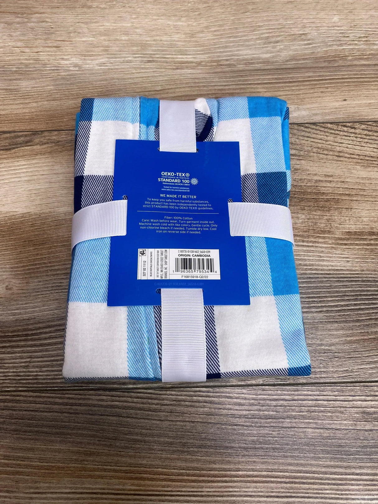 NEW Wondershop Buffalo Check Sleeper Blue sz 3-6m - Me n Mommy To Be