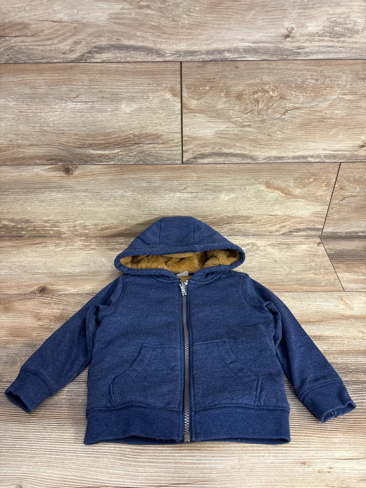 Carter's Full Zip Plush Lined Jacket Navy sz 24m