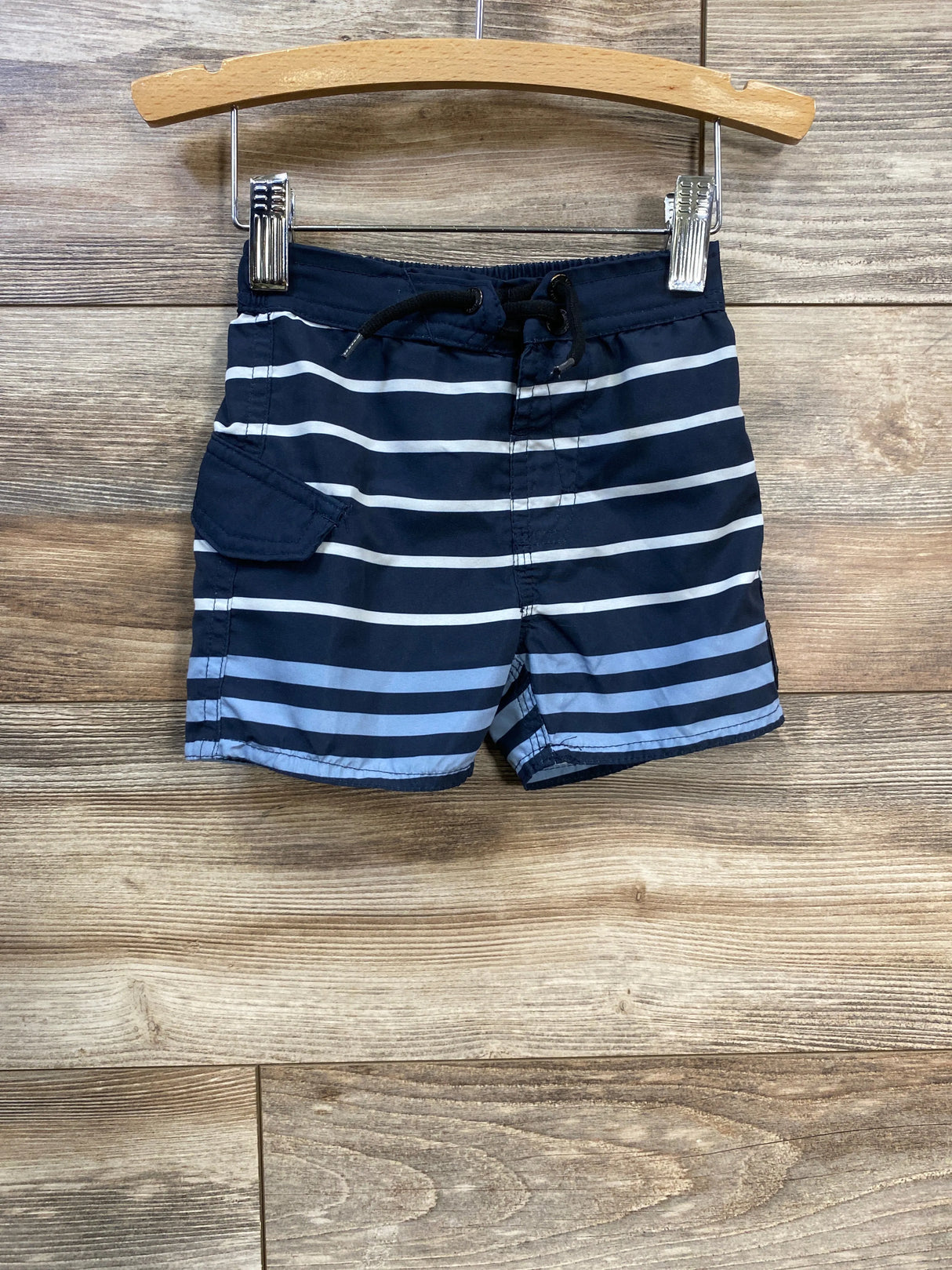 Volcom Striped Board Shorts Navy sz 12m - Me n Mommy To Be